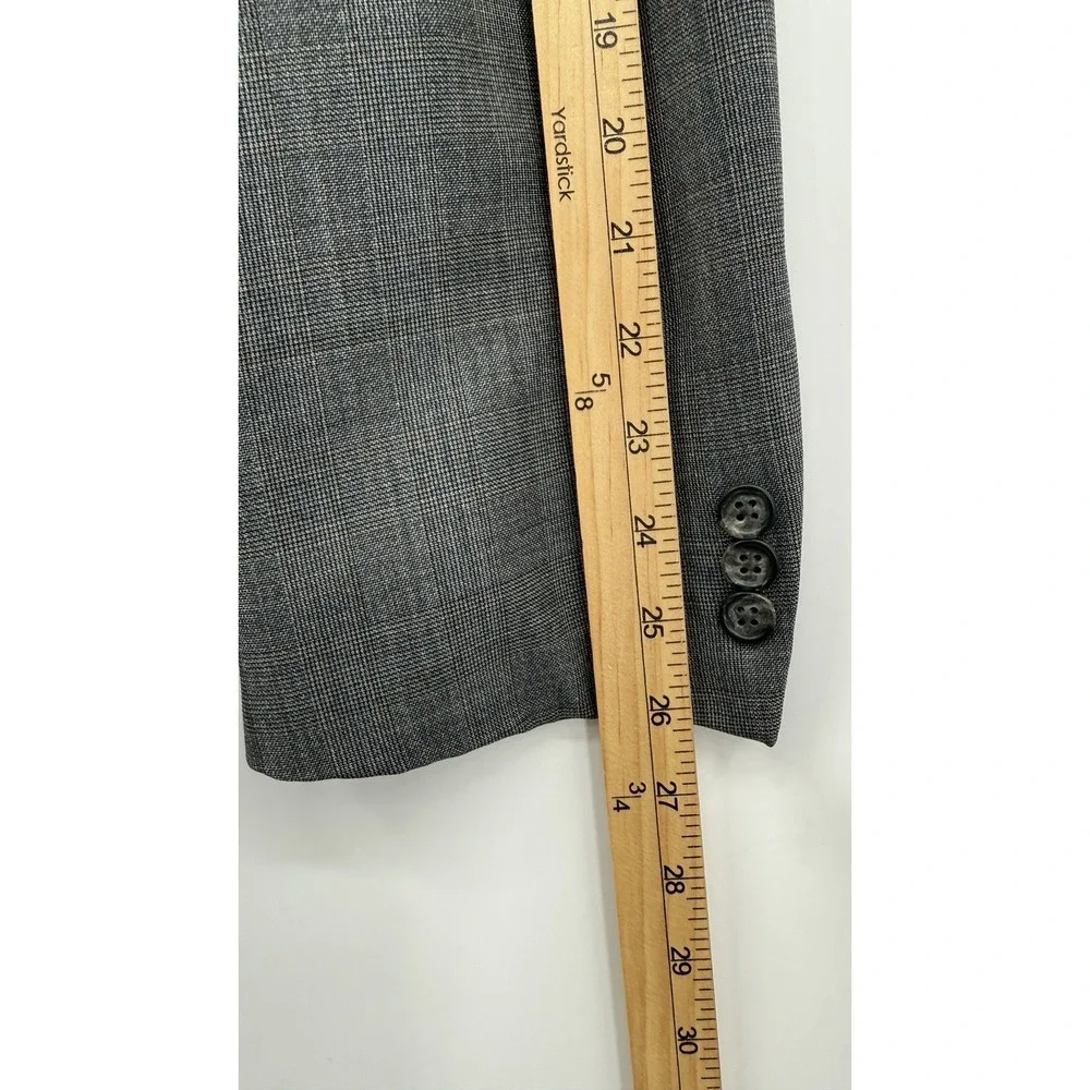 Hickey Freeman 42L Gray 100% Wool Blazer Men USA Made Luxury Sport Coat Tailored